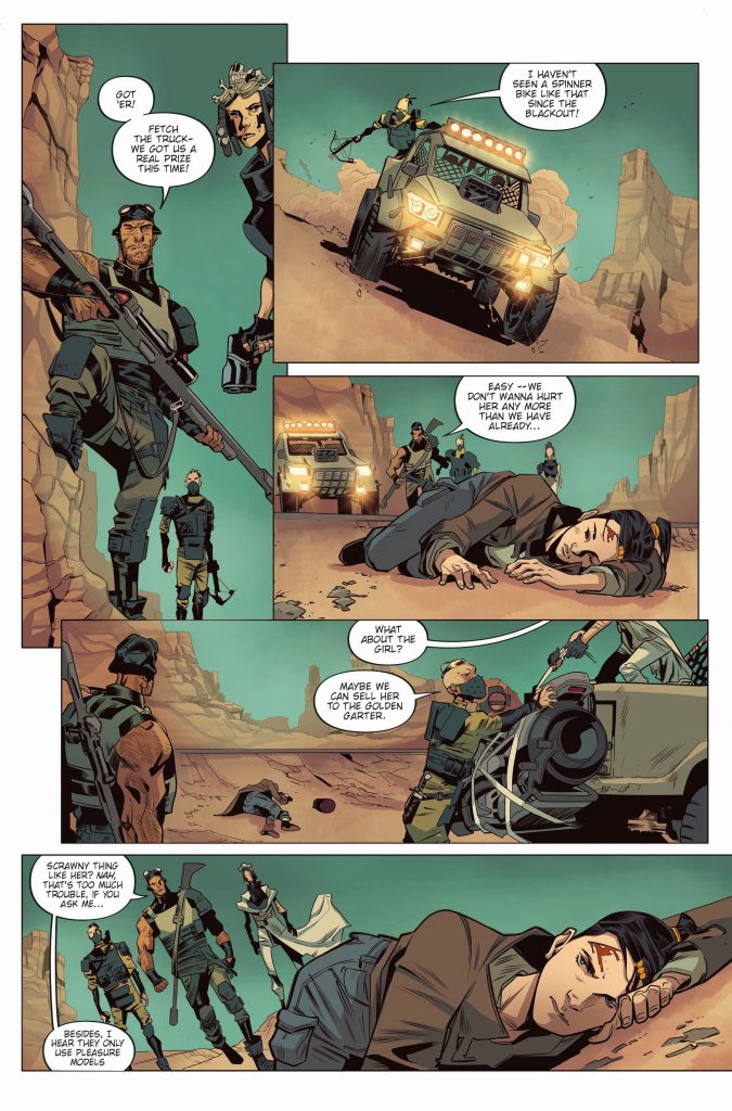 "Blade Runner: Black Lotus #1" preview page 1.
